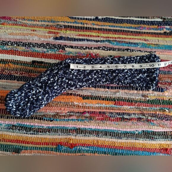 NWOT JAN & BLEECKER Multi-Colored Blue Confetti Sock Slippers S/M - Picture 3 of 6